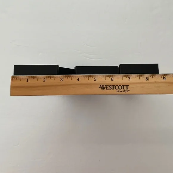 Rare LARGE 8.5" Black LV Art Decor - Picture 5 of 6